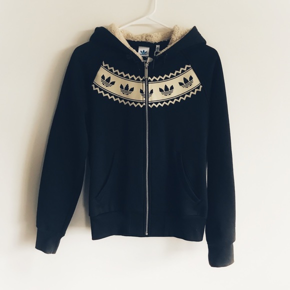 adidas Tops - ❤️adidas Full Zip Hoodie Fair Aisle, Black, M